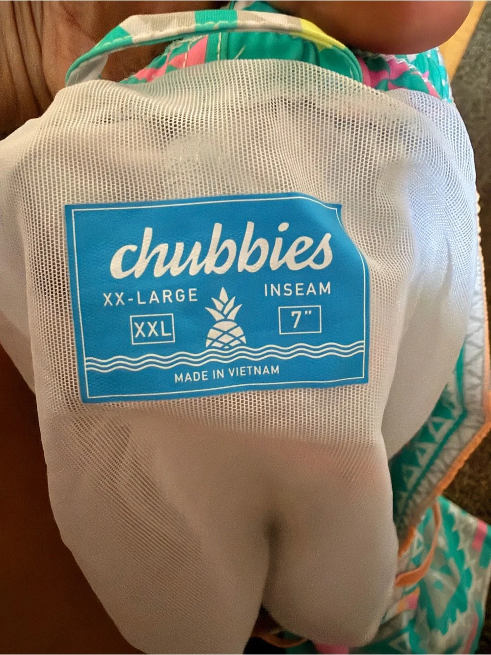 Chubbies Men’s Swimshorts. 2XL, 7 inch inseam